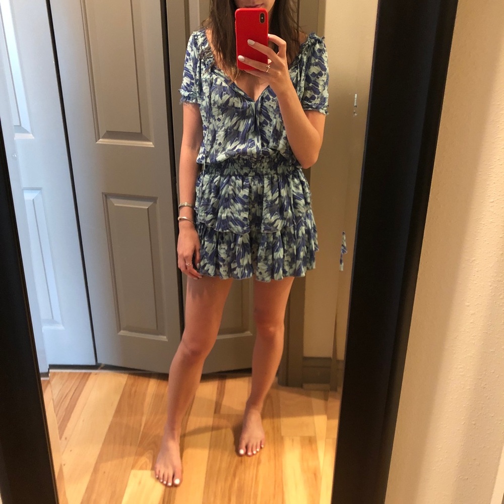 LoveShackFancy Popover Silk Dress